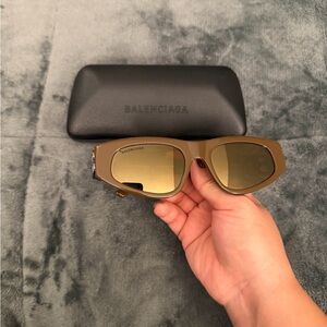 Balenciaga Cat Eye Recycled Acetate Sunglasses with Case